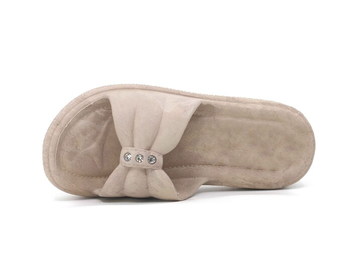 Luxter Zenne 026 Klara PVC Posetli Kaydırmaz Terlik Bej - Luxter (1)