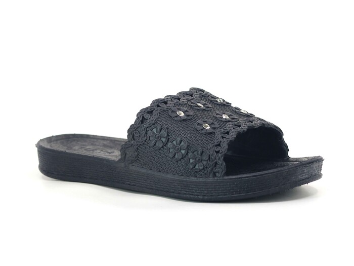 Luxter Zenne 014 Maya Posetli Kaydırmaz Terlik Siyah - Luxter