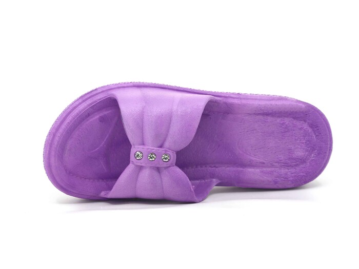 Luxter Zenne 026 Klara PVC Posetli Kaydırmaz Terlik Mor