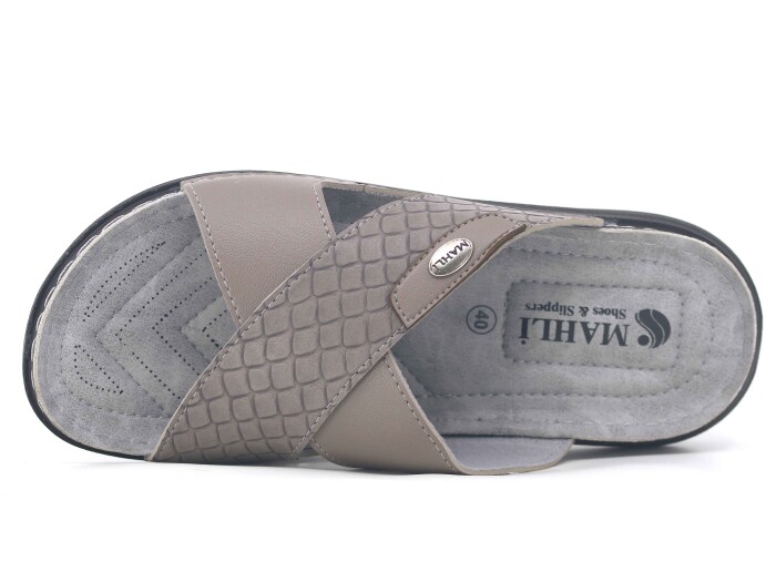 Mahli Merdane M01-08 Çapraz Bantlı Poşetli Günlük Terlik Planet - Mahli (1)