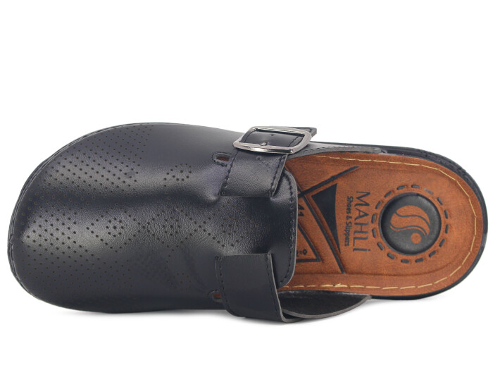 Mahli Merdane M01-901 Monta Poşetli Kapalı Terlik Siyah - 2