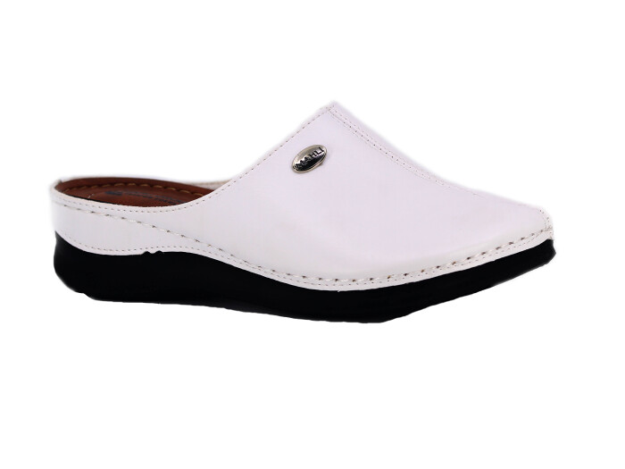 Mahli Zenne MH-Z01-919 Monta Kutulu Kapalı Terlik Beyaz - Mahli