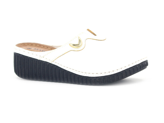 Mahli Zenne MH-Z02-904 Monta Kutulu Kapalı Terlik Beyaz - Mahli