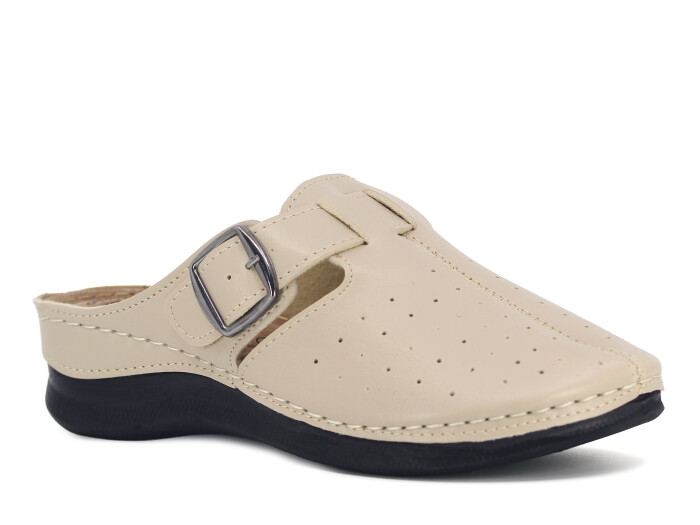 Mahli Zenne Z01-952 Monta Poşetli Kapalı Terlik Bej - Mahli