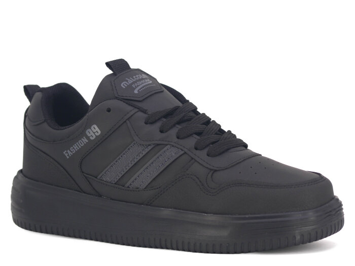 Malcolm Merdane 2240 Cilt Spor Ayakkabı Siyah - Siyah - Malcolm