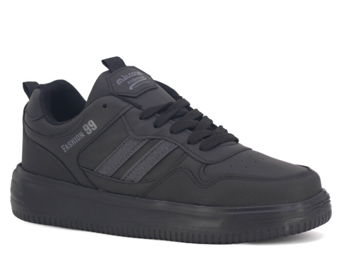 Malcolm Merdane 2240 Cilt Spor Ayakkabı Siyah - Siyah - 1