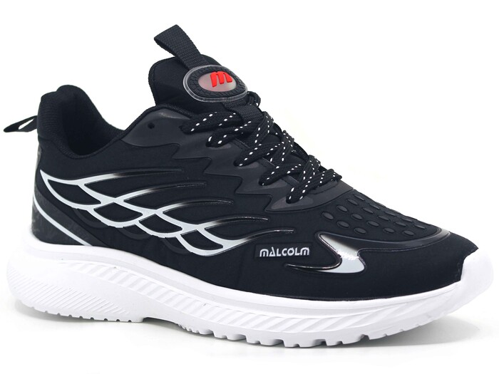 Malcolm Merdane 2260 Anorak Spor Ayakkabı Siyah - Beyaz - 1