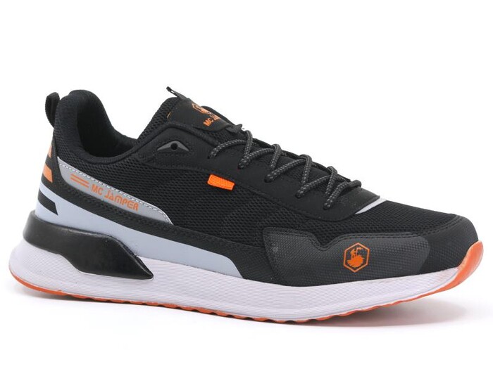 Marco Jamper Merdane 2019 XXL Battal Anorak Spor Ayakkabı Siyah - Füme - Turuncu - 1