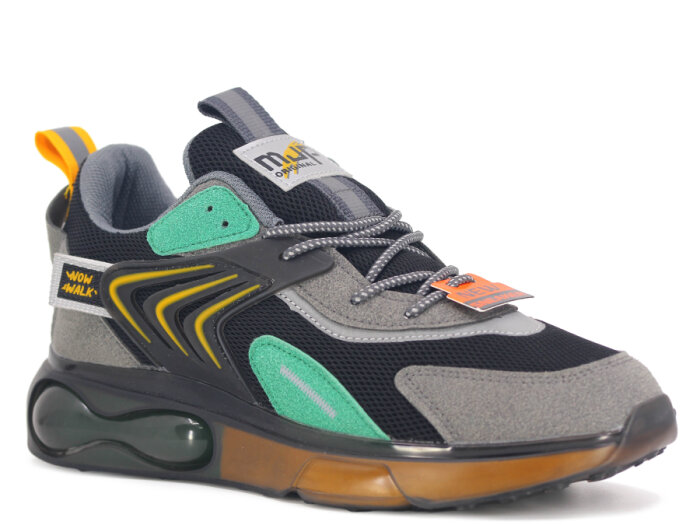 Marco Jamper Merdane 2198 Anorak Spor Ayakkabı Füme - Siyah - Yeşil - Sarı - 1