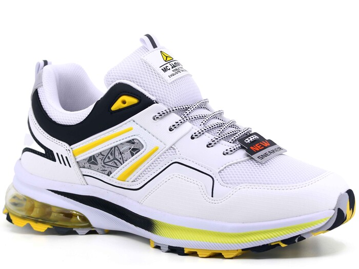 Marco Jamper Merdane 2361 Anorak Spor Ayakkabı Beyaz - Siyah - Sarı - Marco Jamper