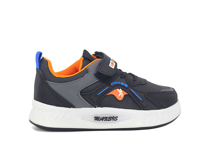 Maxsis Patik 614 Cilt Spor Ayakkabı Siyah - Füme - Turuncu - 3