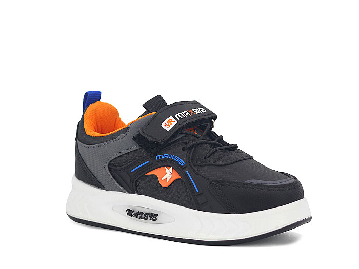 Maxsis Patik 614 Cilt Spor Ayakkabı Siyah - Füme - Turuncu - 1