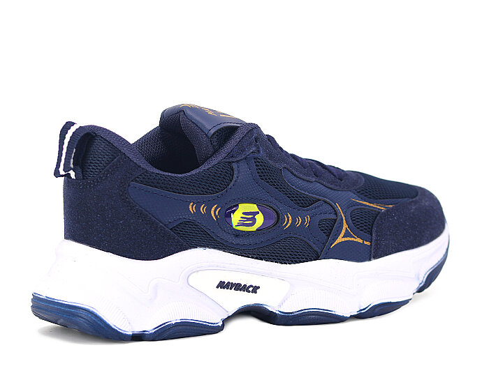 Mayback Garson 129 Anorak Spor Ayakkabı Lacivert - Altın - 3