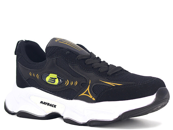 Mayback Garson 129 Anorak Spor Ayakkabı Siyah - Altın - Mayback