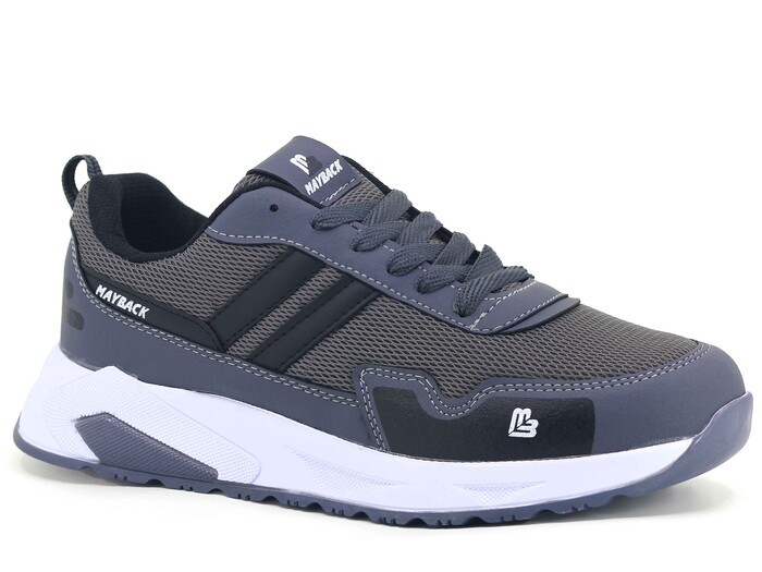 Mayback Merdane 123 Anorak Spor Ayakkabı Füme - Siyah - Thumbnail