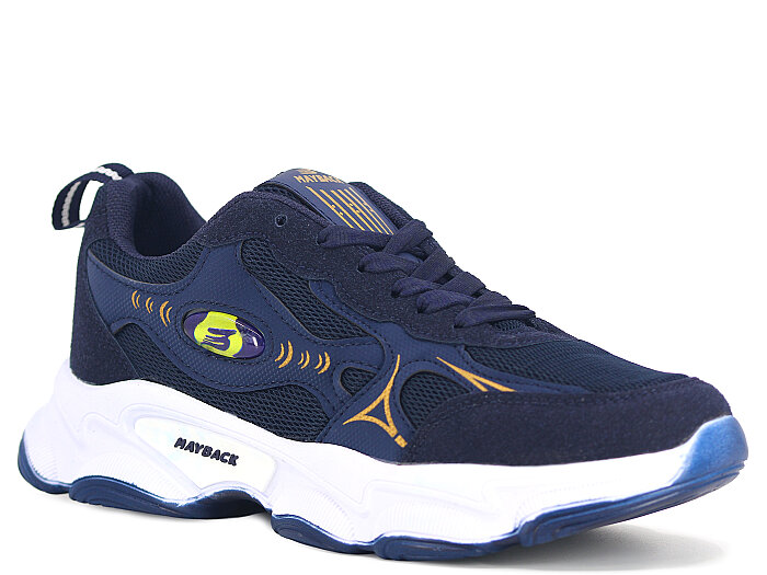 Mayback Merdane 129 Anorak Spor Ayakkabı Lacivert - Altın - Mayback