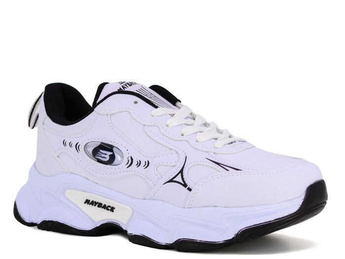 Mayback Merdane 129 Cilt Spor Ayakkabı Beyaz - Siyah - Mayback