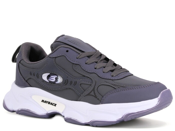Mayback Merdane 129 Cilt Spor Ayakkabı Füme - Siyah - Mayback