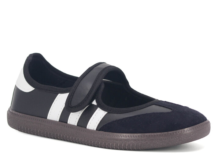 Meltem Zenne Samba Babet Ayakkabı Siyah - Beyaz - Meltem