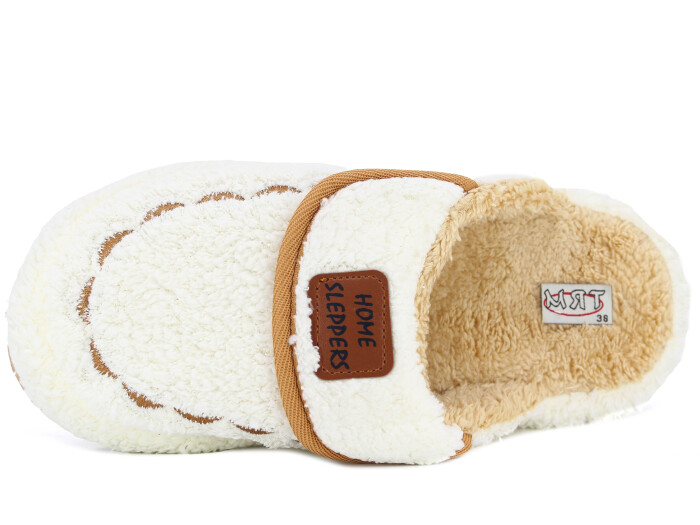 Mert Zenne Home Peluş Ev Terliği Beyaz - Mert (1)