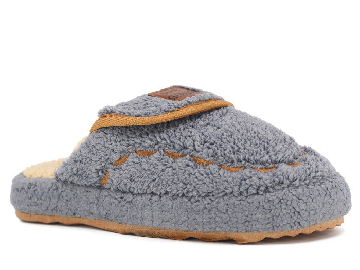 Mert Zenne Home Peluş Ev Terliği Gri - 1