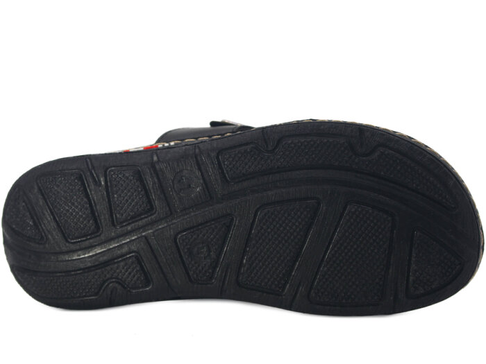 Metmax Merdane 258 Yiğit Monta Çapraz Tokalı Kutulu Günlük Terlik Siyah - 3