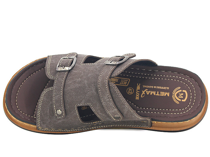 Metmax Merdane 303 Deluxe Kutulu Günlük Terlik Kahve - 2