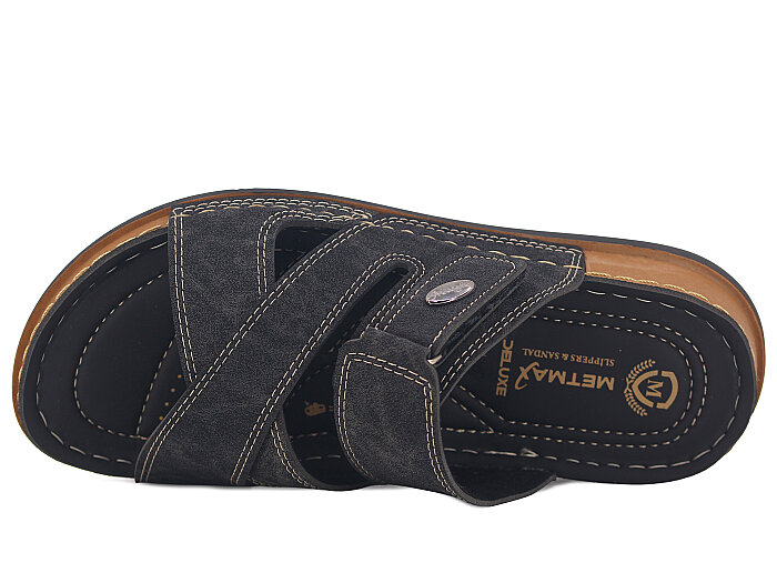 Metmax Merdane 304 Deluxe Kutulu Günlük Terlik Siyah - Metmax (1)