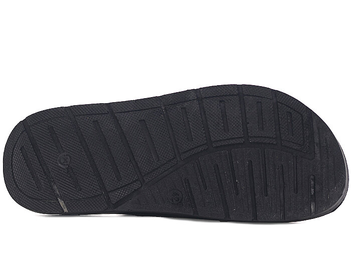 Metmax Merdane 401 Barlas Pedli Çift Toka Poşetli Günlük Terlik Siyah - 3