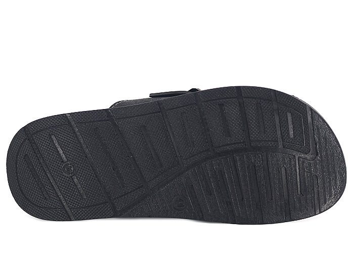 Metmax Merdane 406 Barlas Pedli Çapraz Poşetli Günlük Terlik Siyah - 3