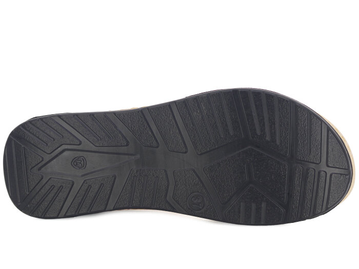 Metmax Zenne 1101 Elmas Çapraz Günlük Terlik Krem - 3