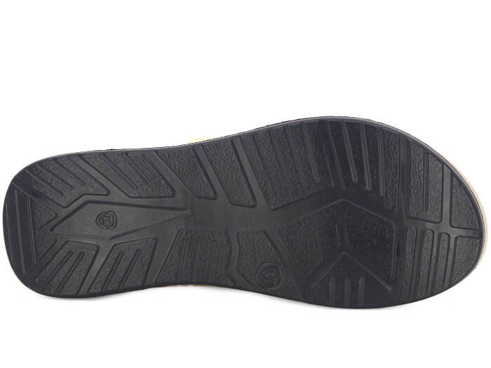 Metmax Zenne 1106 Elmas Çapraz Tokalı Monta Günlük Terlik Krem - 3