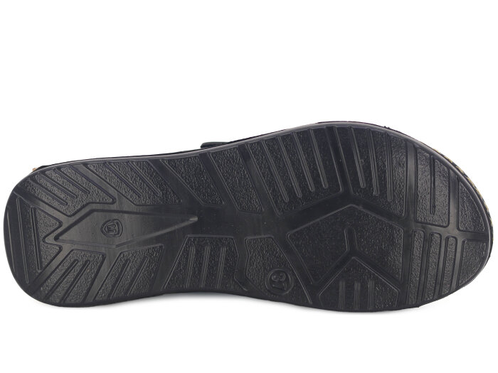 Metmax Zenne 1111 Elmas Cırtlı Taşlı Monta Günlük Terlik Siyah - 3