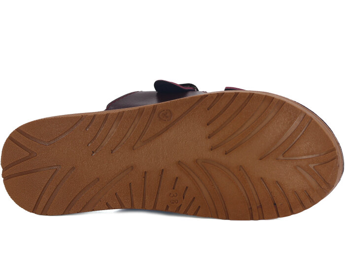 Metmax Zenne 1167 Berfu Çift Toka Pedli Günlük Terlik Bordo - 3