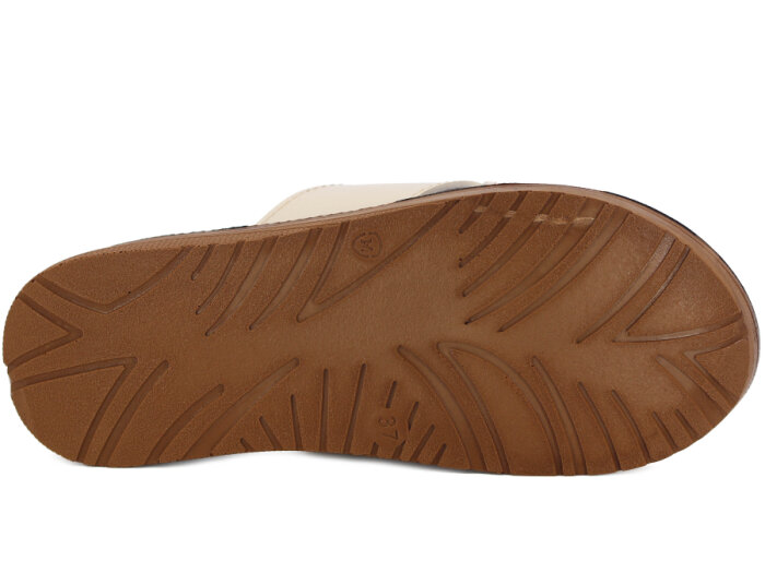 Metmax Zenne 1169 Berfu Pedli Günlük Terlik Krem - 3