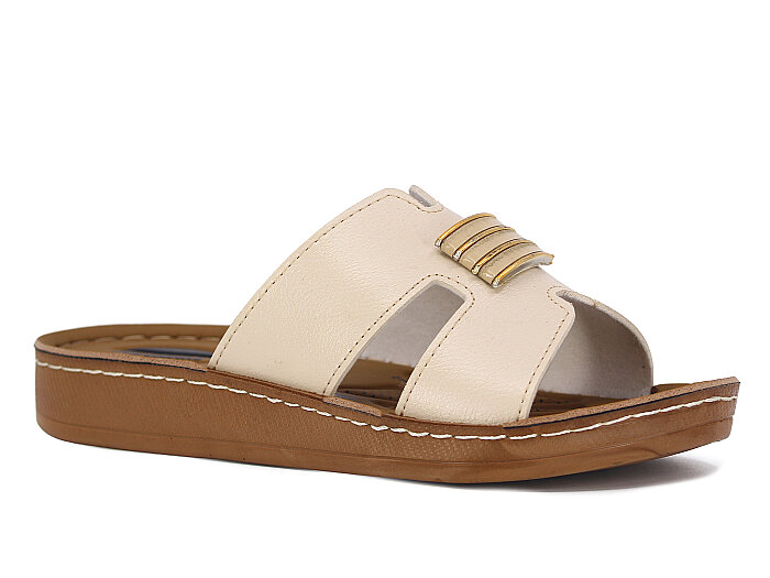 Metmax Zenne 1501 Nisan Hrms Günlük Terlik Krem - 1