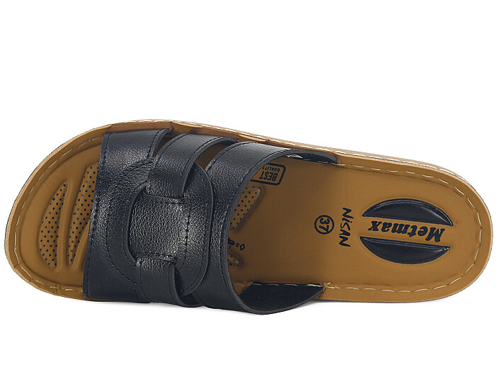 Metmax Zenne 1502 Nisan Geçmeli Günlük Terlik Siyah - Metmax (1)