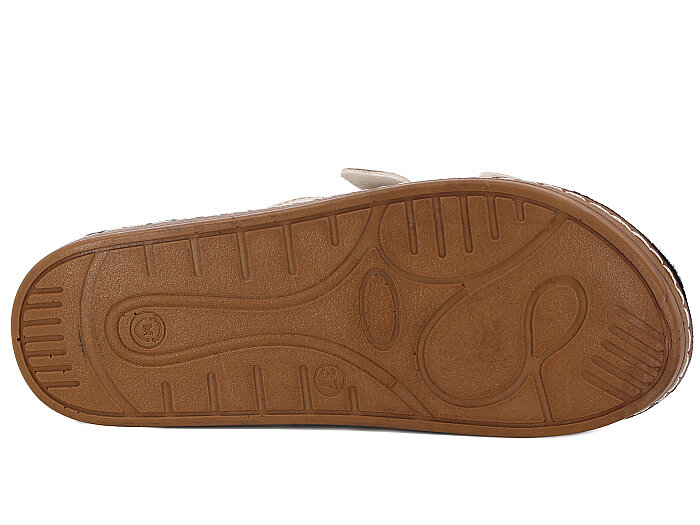 Metmax Zenne 1506 Nisan Çift Toka Günlük Terlik Krem - 3