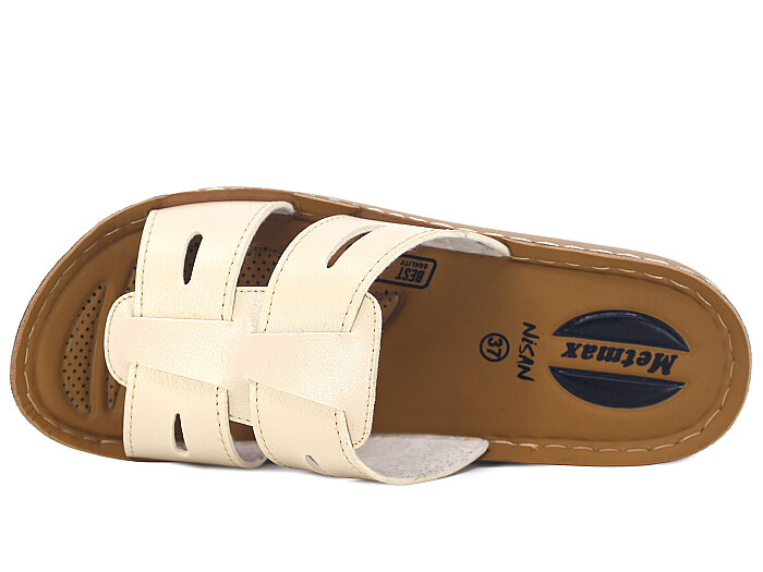 Metmax Zenne 1507 Nisan Günlük Terlik Krem - 2