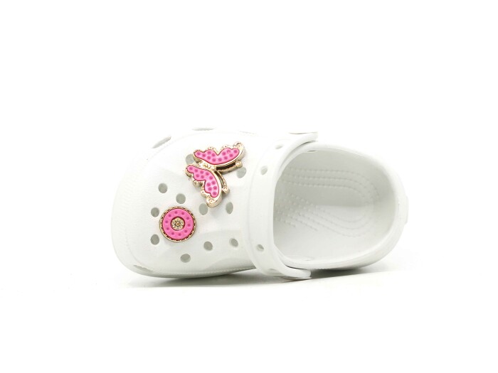 Mimu Bebe 206 Taşlı Cross Terlik Beyaz - 2