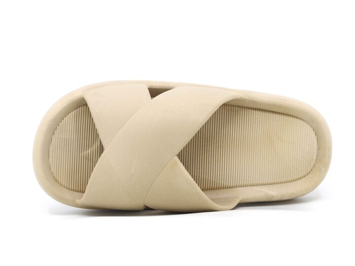 Mimu Garson 1109 Çapraz Light PVC Kaydırmaz Terlik Bej