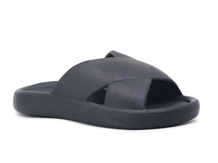 Mimu Garson 1109 Çapraz Light PVC Kaydırmaz Terlik Siyah - 1