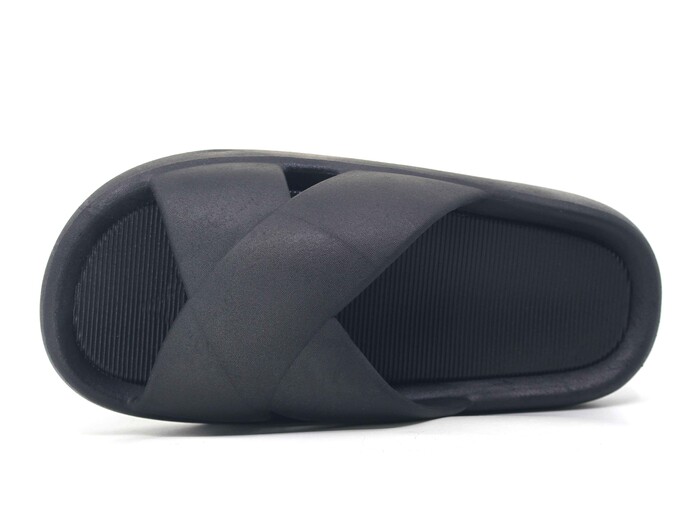 Mimu Garson 1109 Çapraz Light PVC Kaydırmaz Terlik Siyah - 2