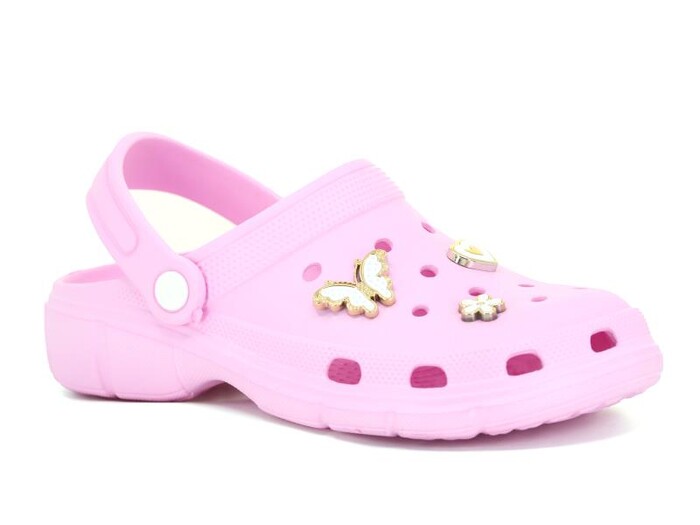 Mimu Zenne 3075 Eva Taşlı Kutulu Cross Terlik Pembe - Mimu