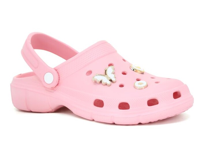 Mimu Zenne 3075 Eva Taşlı Kutulu Cross Terlik Pudra - Mimu