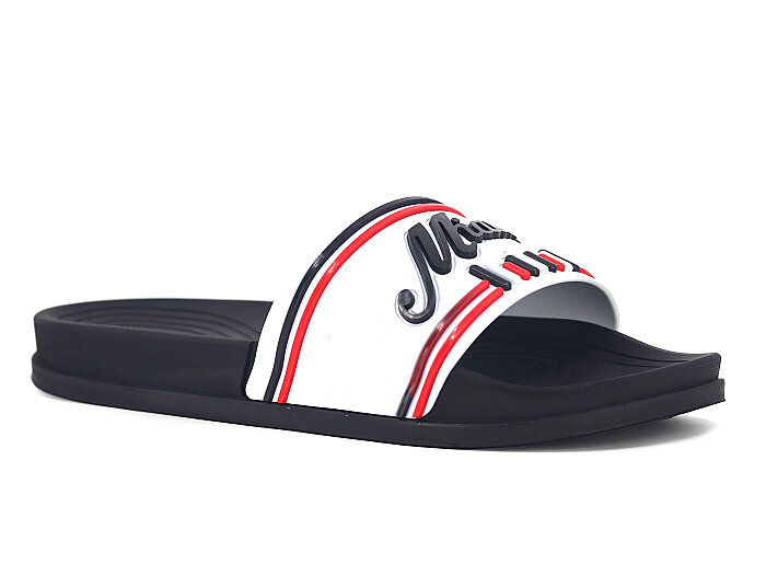 Miray Merdane 503 Miami Lux Eva Terlik Beyaz - Siyah - Kırmızı - 1