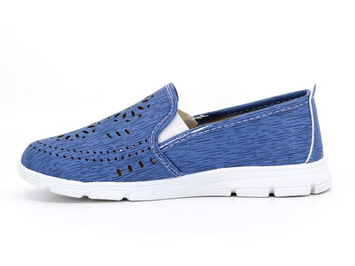 Mısra Zenne Lazer Kot Spor Babet Ayakkabı Mavi - Mısra (1)