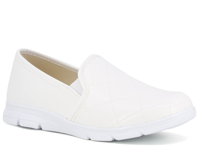 Mısra Zenne Nakışlı Spor Babet Ayakkabı Beyaz - 1