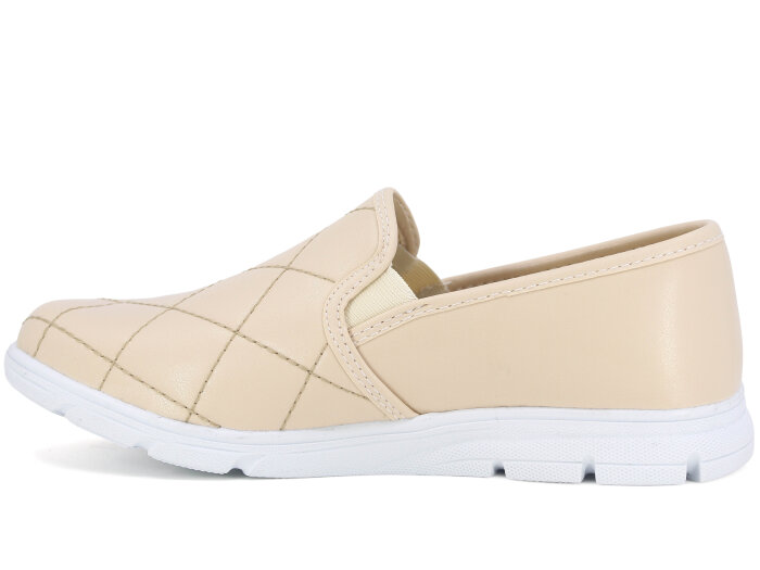 Mısra Zenne Nakışlı Spor Babet Ayakkabı Krem - 2