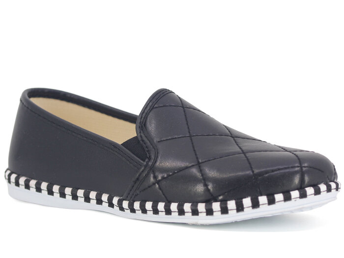 Mısra Zenne Nakışlı Spor Babet Ayakkabı Siyah - 1